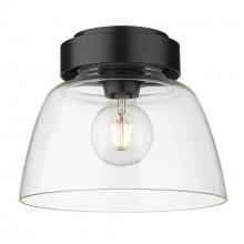  0314-FM10 BLK-CLR - Remy Flush Mount - 10" in Matte Black with Clear Glass Shade